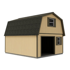Maker's Loft XL w Full Second Floor Garage Kit Series 16x20-16x32 By Best Barns Garage Kit Best Barns