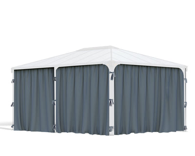 Martinique 12'x16'/Milano 10'x14' Gazebo Curtain Set by Palram-Canopia Accessories Canopia by Palram