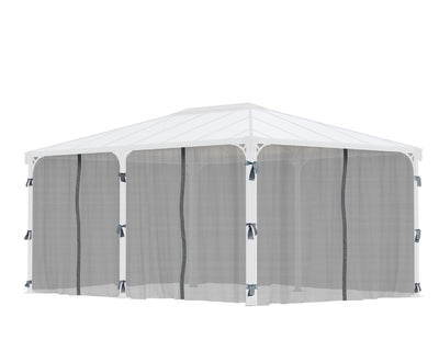 Martinique 12'x16'/Milano 10'x14' Gazebo Netting Set by Palram-Canopia Accessories Canopia by Palram