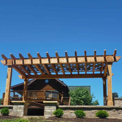 Pressure Treated Oasis Pergola Kit By Atlantic Outdoors Wood Pergolas Atlantic Outdoors