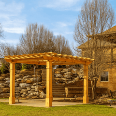 Pressure Treated Oasis Pergola Kit By Atlantic Outdoors Wood Pergolas Atlantic Outdoors