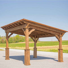 Pressure Treated Wood Holiday Shadow Series Pavilion Kit By Atlantic Outdoors Pavilion Atlantic Outdoors
