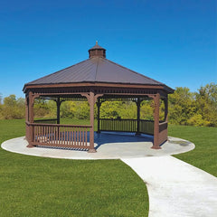 Pressure-Treated Wood Octagon Gazebo Kit By Atlantic Outdoors Wood Gazebos Atlantic Outdoors