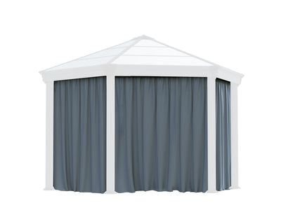Roma 12'x14'/Monaco 13'x15' Gazebo Curtain Set by Palram-Canopia Accessories Canopia by Palram