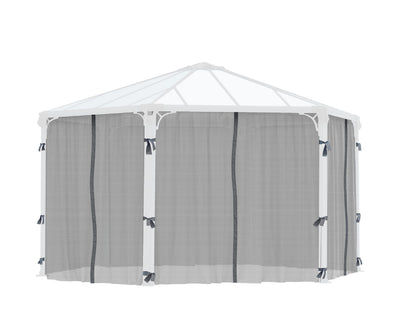 Roma 12'x14'/Monaco 13'x15' Gazebo Netting Set by Palram-Canopia Accessories Canopia by Palram