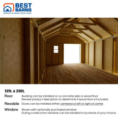 Shedquarters 12x20 Kit Series By Best Barns Shed Kit Best Barns