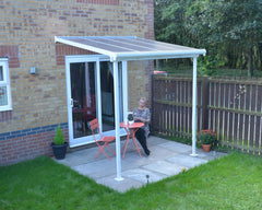 Sierra 7.5'x7.5' Patio Cover White/Gray by Palram-Canopia Patio Cover Canopia by Palram