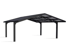 Sydney 20'x20' Apex Double Carport Kit-Black/Solar Gray by Palram-Canopia Carport Canopia by Palram