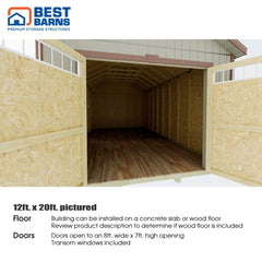 Tailored Titan-Standard Garage Kit Series 12x16, 12x20 & 12x24 By Best Barns Garage Kit Best Barns