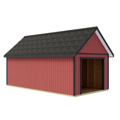 Tailored Titan-Tall w/Loft Garage Kit Series 12x16, 12x20 & 12x24 By Best Barns Garage Kit Best Barns
