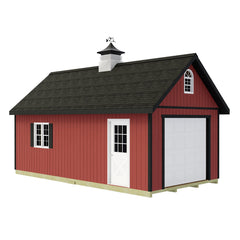 Tailored Titan-Tall w/Loft Garage Kit Series 12x16, 12x20 & 12x24 By Best Barns Garage Kit Best Barns