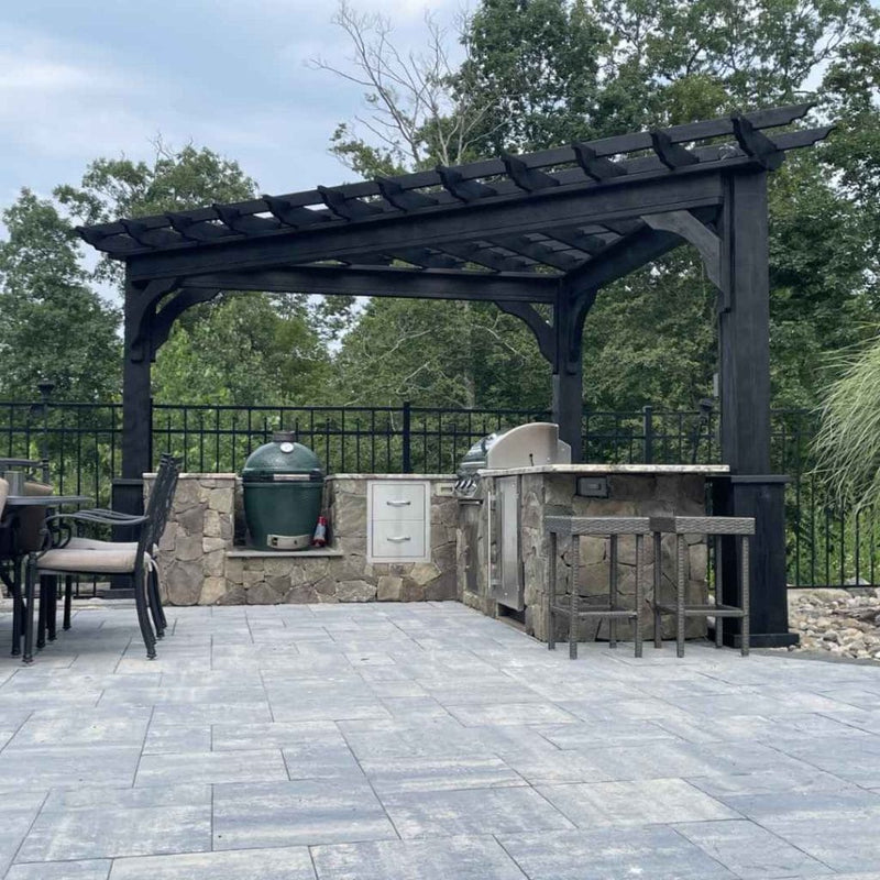 Triangle Pressure Treated Pergola Kit By Atlantic Outdoors Wood Pergolas Atlantic Outdoors