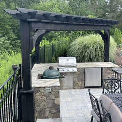 Triangle Pressure Treated Pergola Kit By Atlantic Outdoors Wood Pergolas Atlantic Outdoors