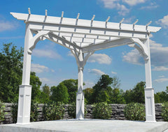 Triangle Vinyl Pergola Kit By Atlantic Outdoors Vinyl Pergolas Atlantic Outdoors
