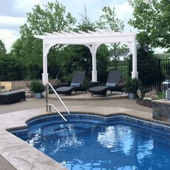 Triangle Vinyl Pergola Kit By Atlantic Outdoors Vinyl Pergolas Atlantic Outdoors