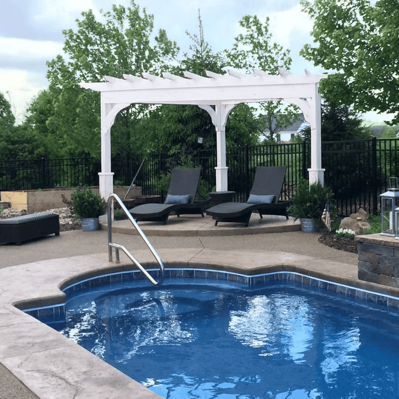 Triangle Vinyl Pergola Kit By Atlantic Outdoors Vinyl Pergolas Atlantic Outdoors