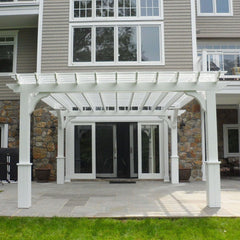 Vinyl Cozy Retreat Pergola Kit By Atlantic Outdoors Wood Pergolas Atlantic Outdoors