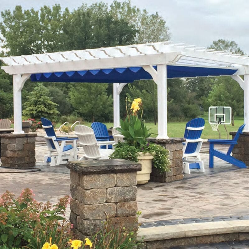Vinyl Cozy Retreat Pergola Kit By Atlantic Outdoors Wood Pergolas Atlantic Outdoors