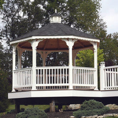 Vinyl Octagon Gazebo Kit By Atlantic Outdoors Vinyl Gazebos Atlantic Outdoors