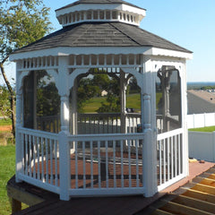 Vinyl Octagon Gazebo Kit By Atlantic Outdoors Vinyl Gazebos Atlantic Outdoors