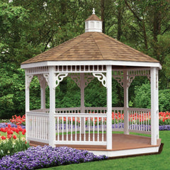 Vinyl Octagon Gazebo Kit By Atlantic Outdoors Vinyl Gazebos Atlantic Outdoors