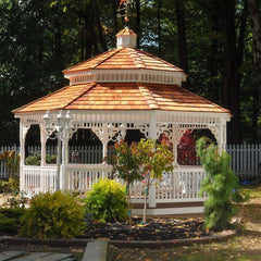 Vinyl Octagon Gazebo Kit By Atlantic Outdoors Vinyl Gazebos Atlantic Outdoors