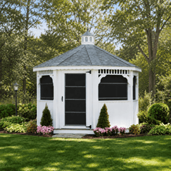 Vinyl Octagon Gazebo Kit By Atlantic Outdoors Vinyl Gazebos Atlantic Outdoors