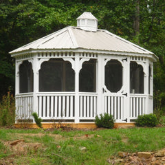 Vinyl Oval Gazebo Kit By Atlantic Outdoors Vinyl Gazebos Atlantic Outdoors