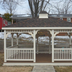 Vinyl Rectangle Gazebo Kit By Atlantic Outdoors Vinyl Gazebos Atlantic Outdoors