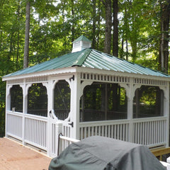 Vinyl Rectangle Gazebo Kit By Atlantic Outdoors Vinyl Gazebos Atlantic Outdoors