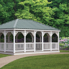 Vinyl Rectangle Gazebo Kit By Atlantic Outdoors Vinyl Gazebos Atlantic Outdoors