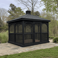 Vinyl Rectangle Gazebo Kit By Atlantic Outdoors Vinyl Gazebos Atlantic Outdoors