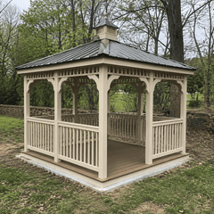 Vinyl Rectangle Gazebo Kit By Atlantic Outdoors Vinyl Gazebos Atlantic Outdoors